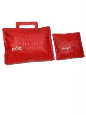 Leather Tallit & Tefillin Bags In Color Choices