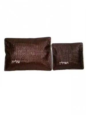 Leather Tallit & Tefillin Bags In Color Choices