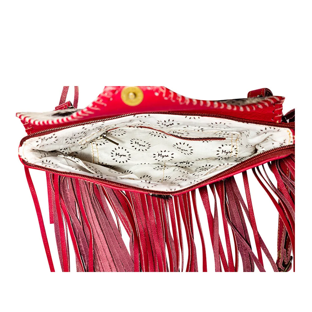 Letterstone Trail Fringe Leather & Hairon Bag