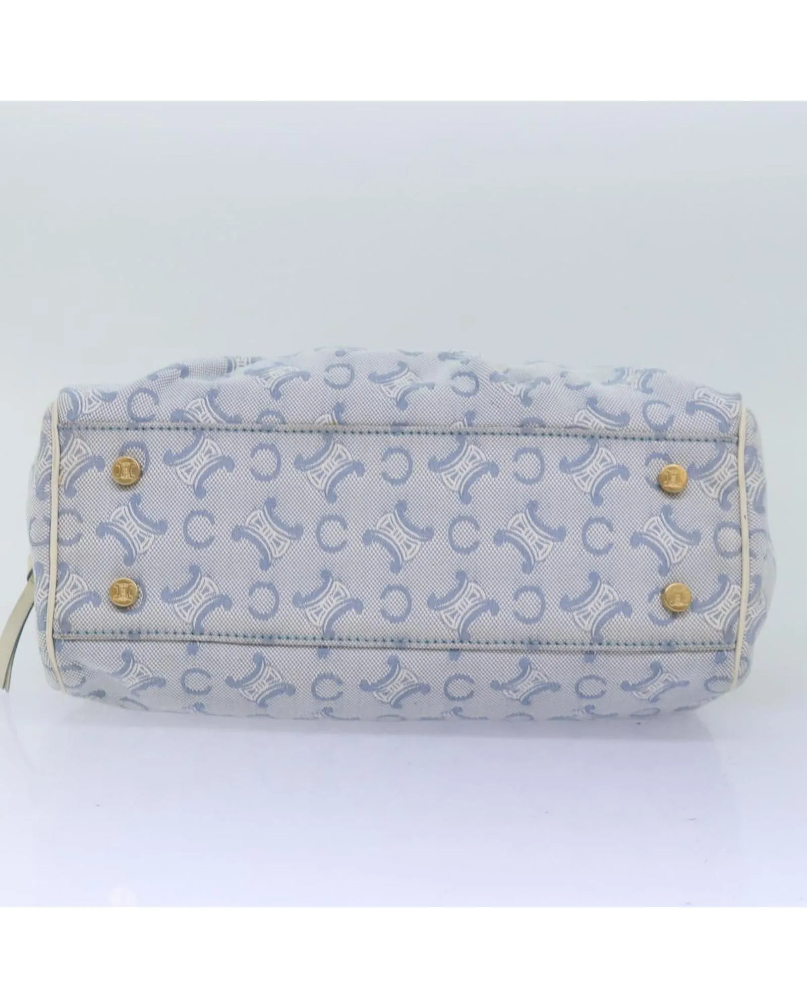 Light Blue Canvas Hand Bag with Guarantee Card - Rank C