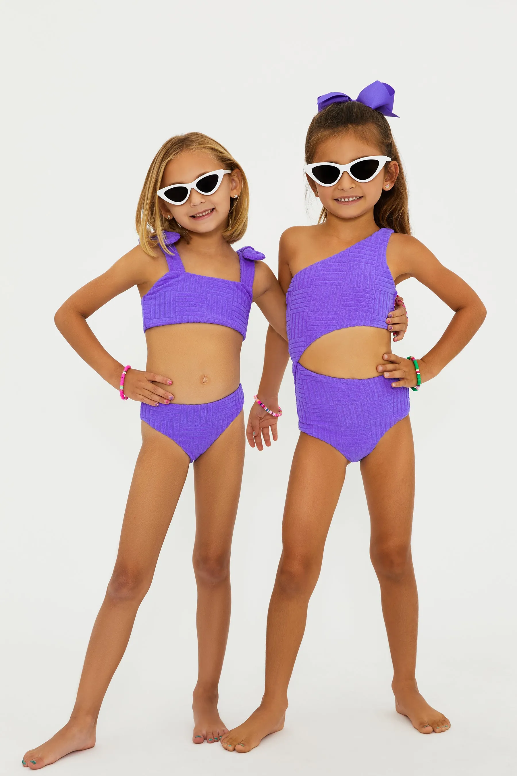 Little Celine One Piece Ultra Violet Terry