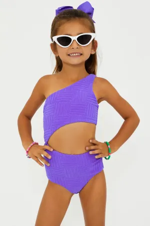 Little Celine One Piece Ultra Violet Terry