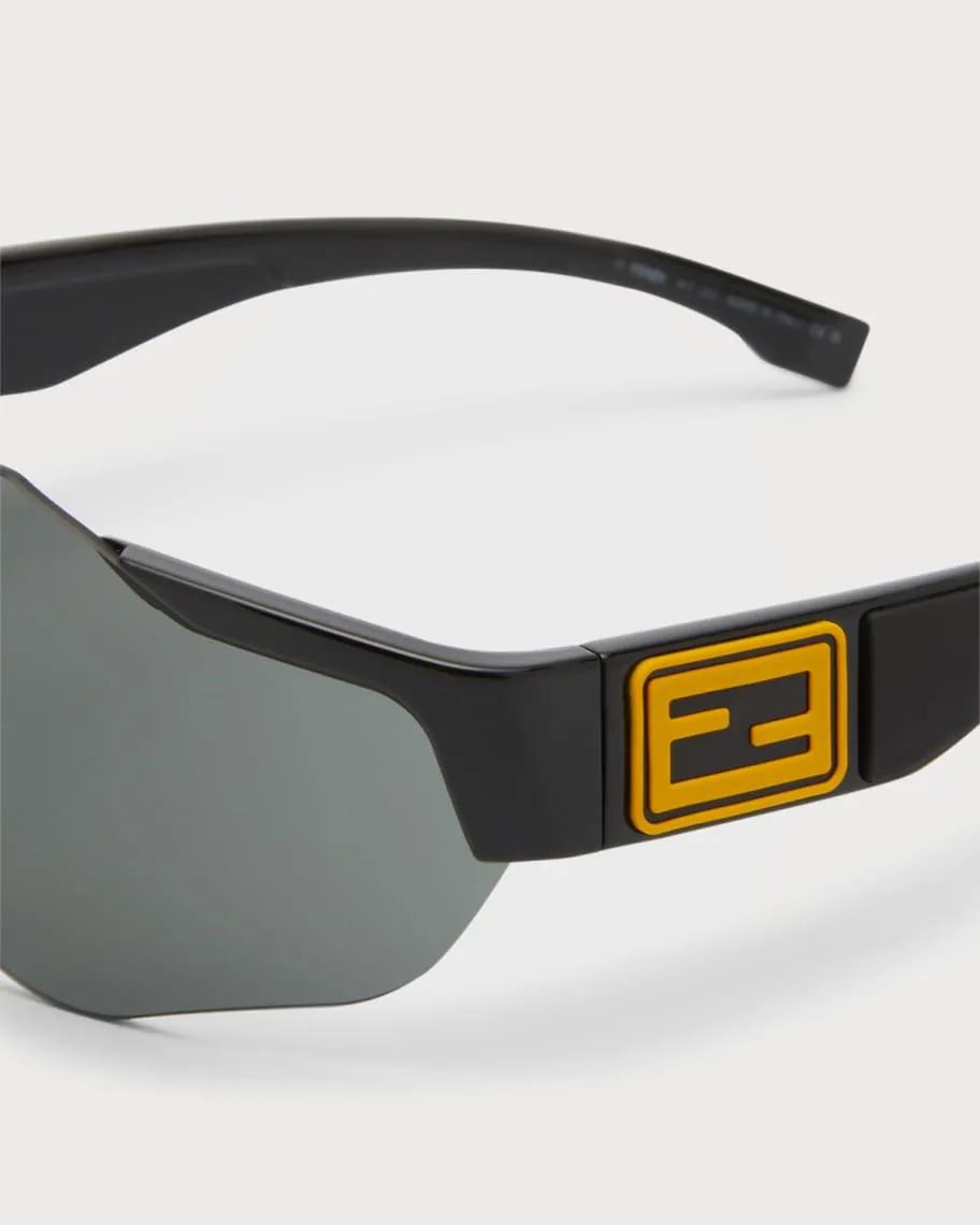 Men's Rimless Sunglasses with FF Fendi Logo