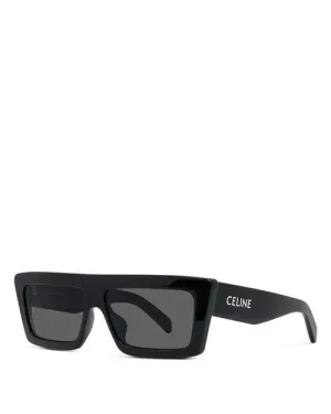 Monochroms Rectangular Sunglasses, 57mm CELINE, Black