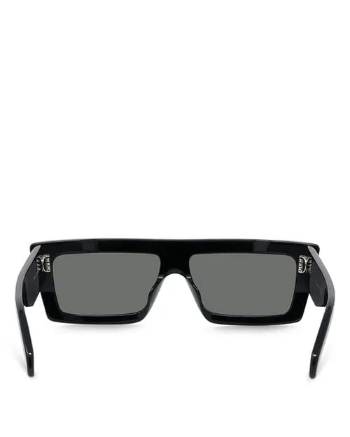 Monochroms Rectangular Sunglasses, 57mm CELINE, Black