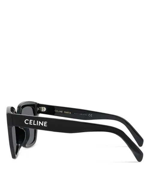 Monochroms Square Sunglasses 56mm CELINE Black