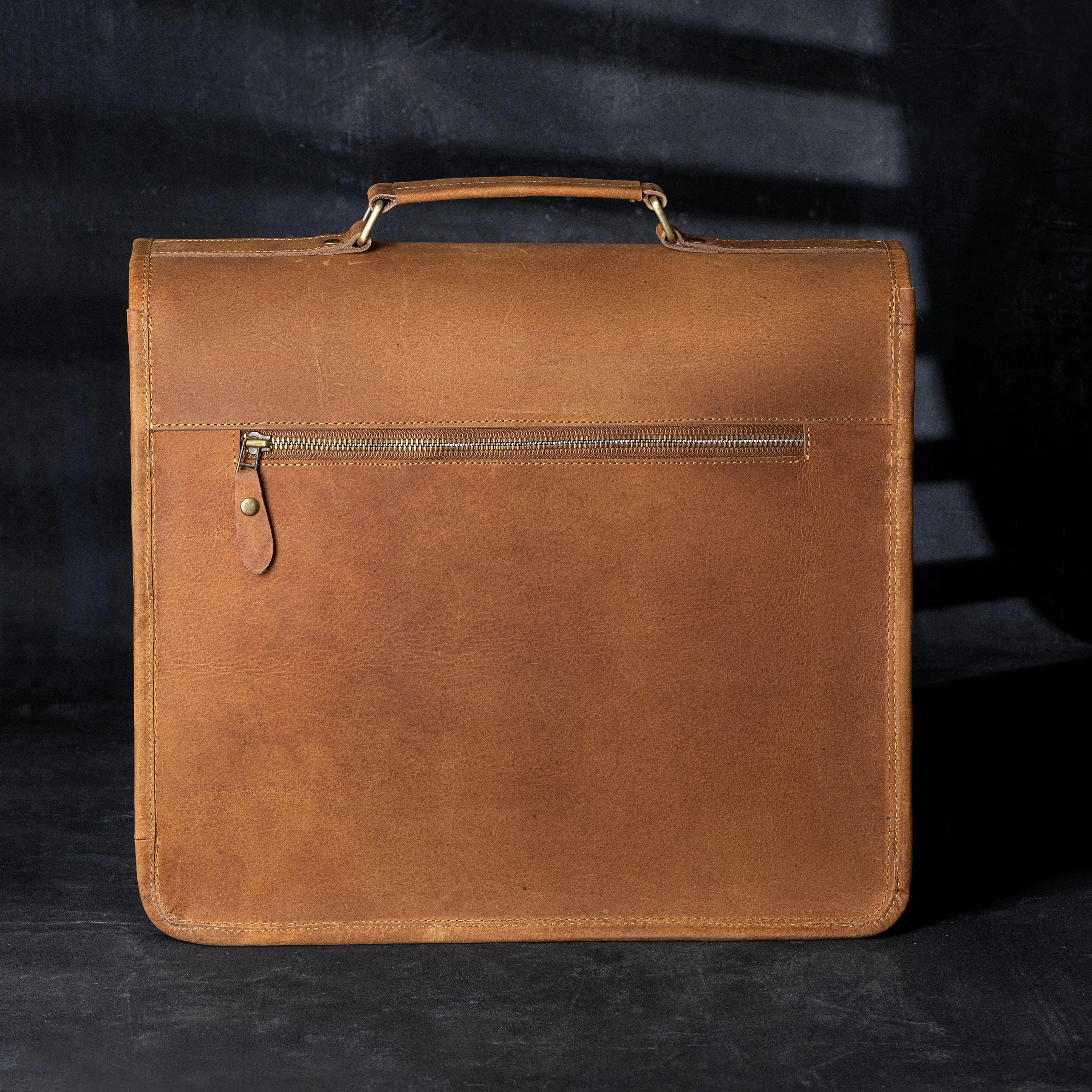 Past Master Blue Lodge Briefcase - Genuine Cow Leather