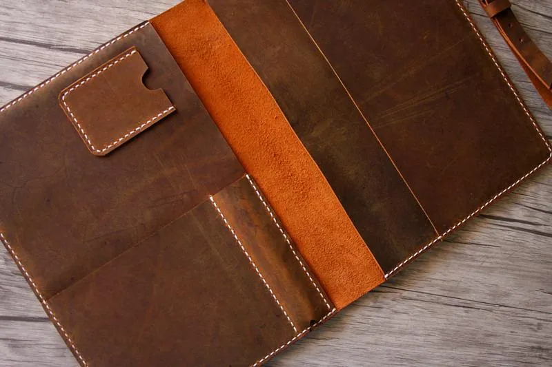 Personalized Leather 14 Laptop Sleeve Cover