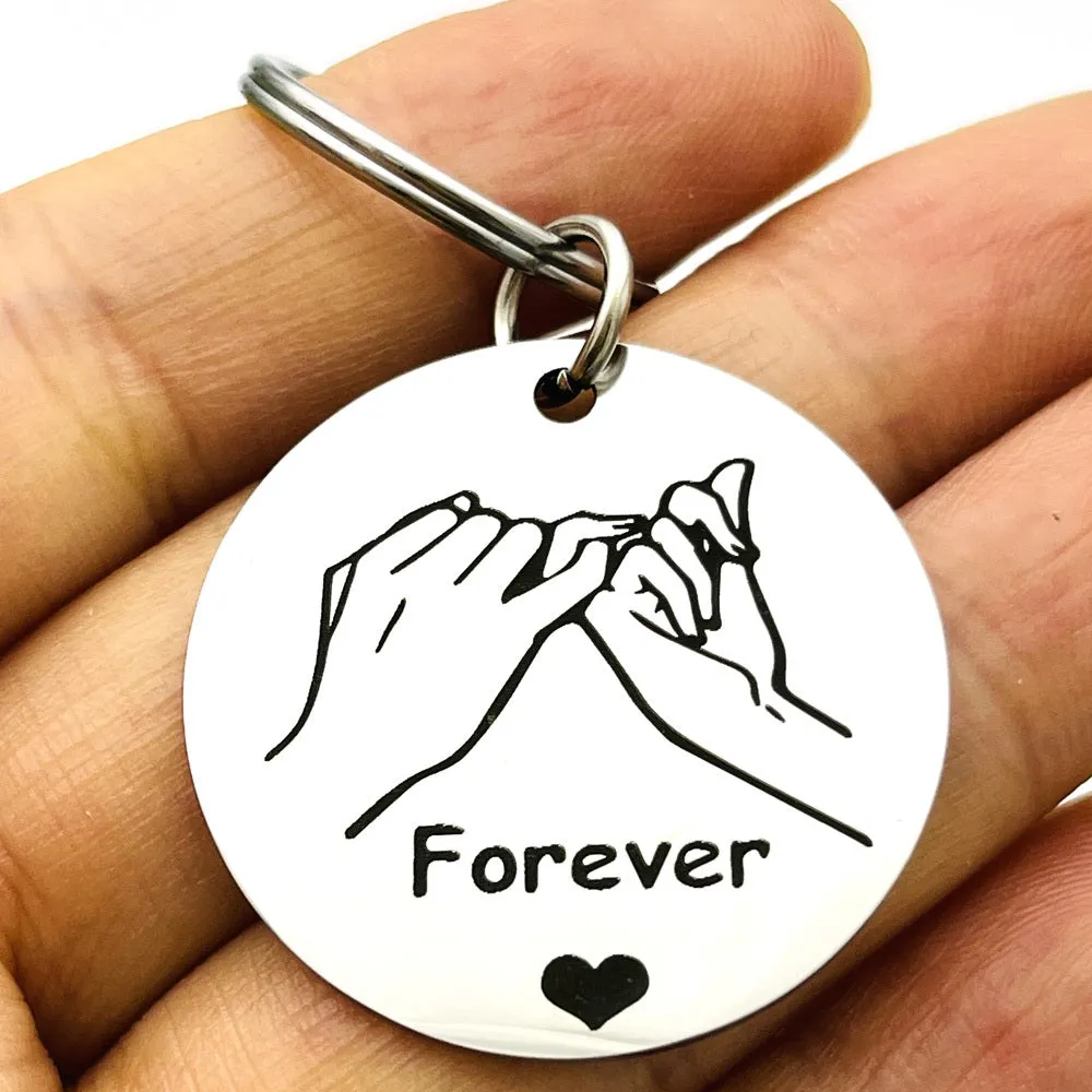 Personalized Promise Keychains for Couples  Best Friends