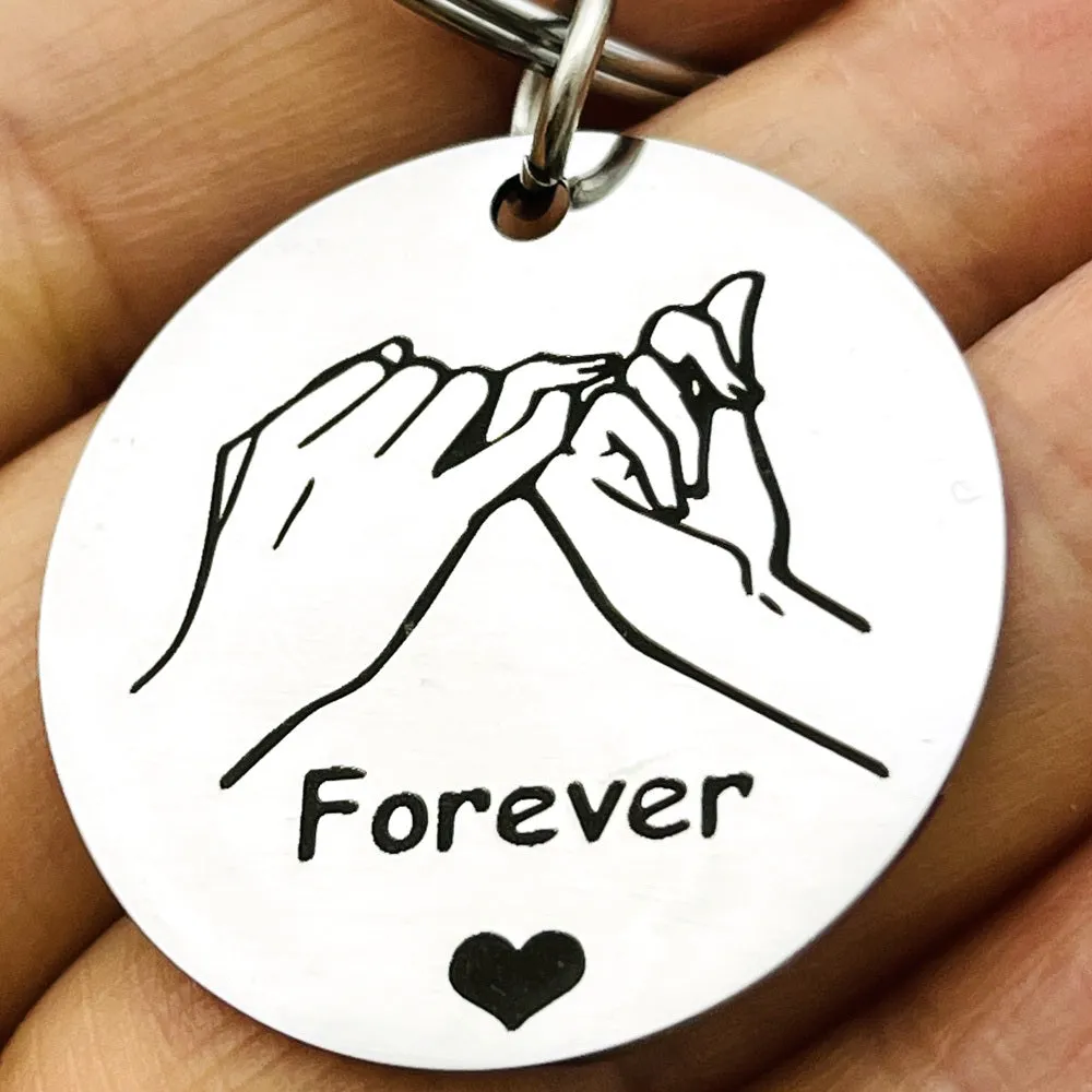 Personalized Promise Keychains for Couples  Best Friends