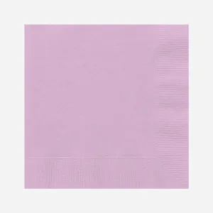 Plain Lilac Party Napkins