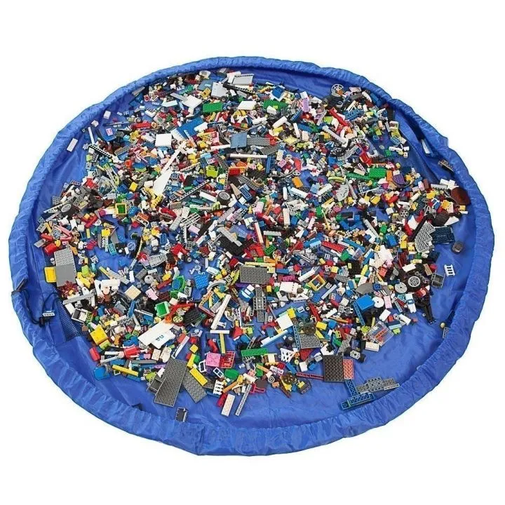 Portable Toy Storage Bag/Mat - LEGO® & Bricks Clean-up Solutions