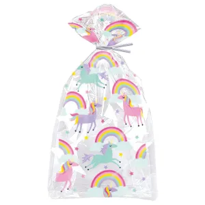 Rainbow & Unicorn Cello Bags - 20 Pkt