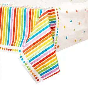 Rainbow Dots & Stripes Tablecover