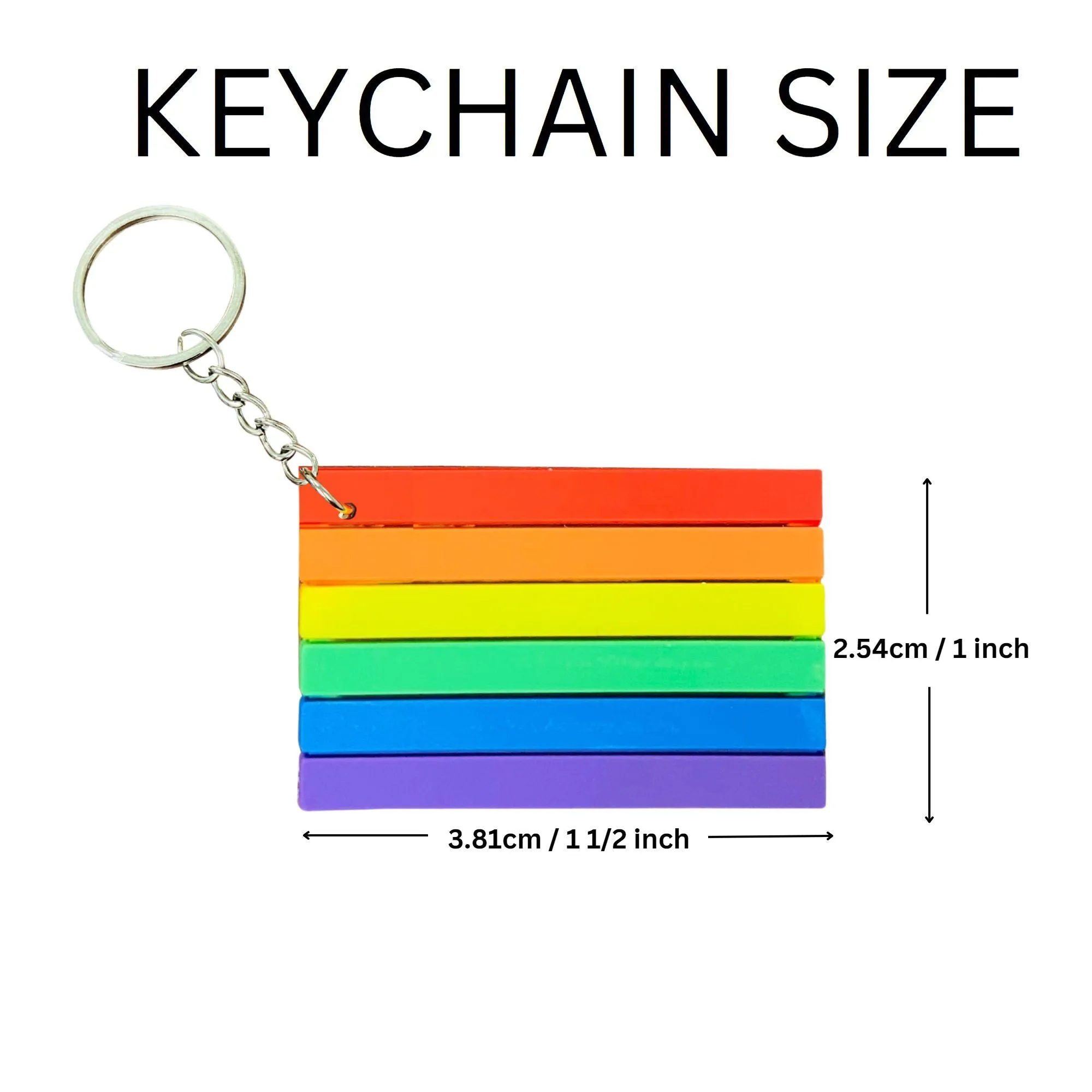 Rainbow Pride Flag Keychains