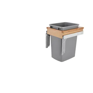 Rev-A-Shelf / 4WCTM-1516DM-1 / Wood Top Mount Pullout Single Trash/Waste Container with Reduced Depth