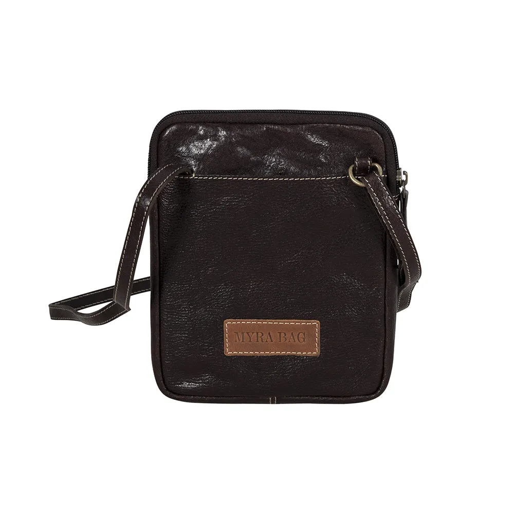 Santa Mesa Mini Leather & Hairon Bag in Dark Hair-on Hide