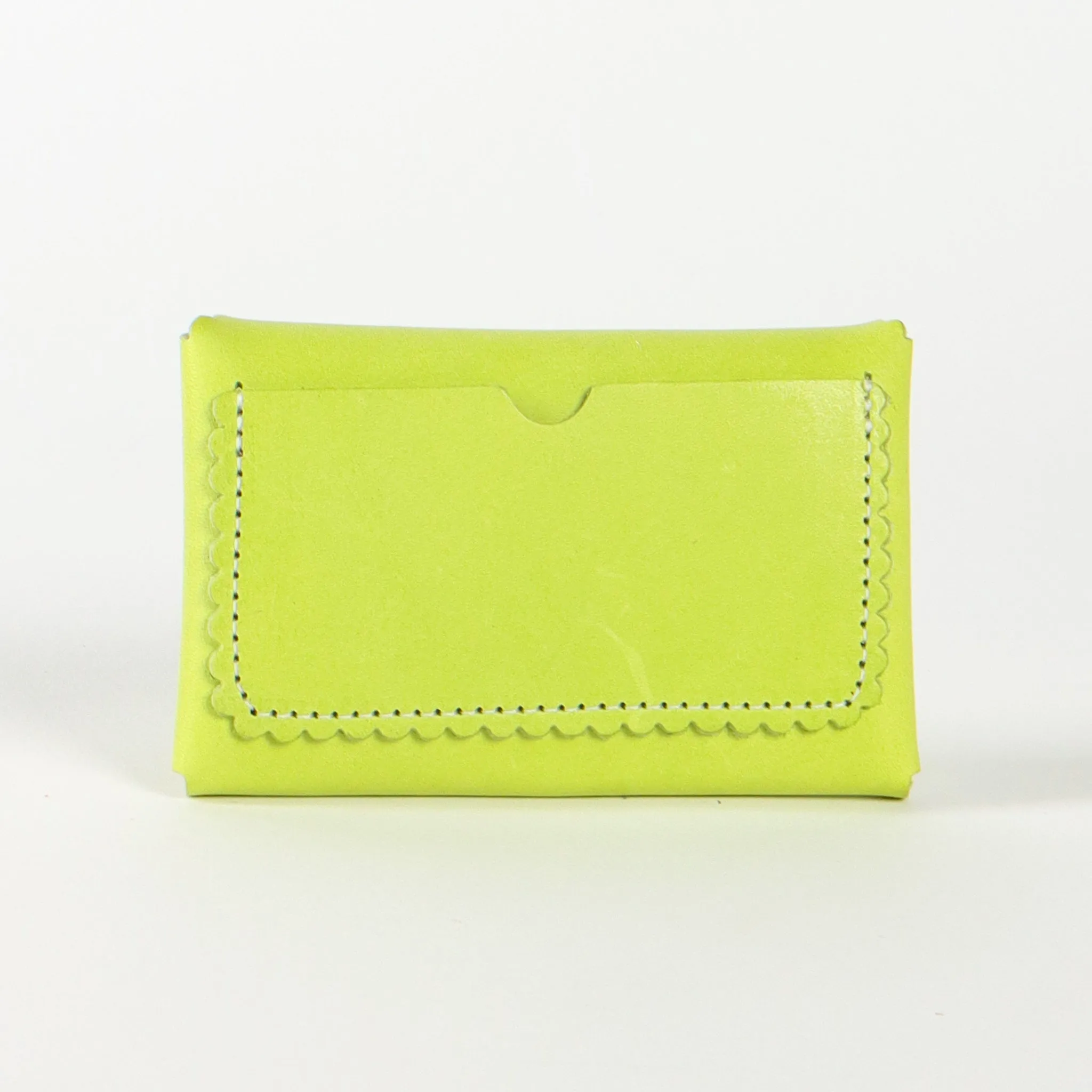 Scallop Wallet | Lime