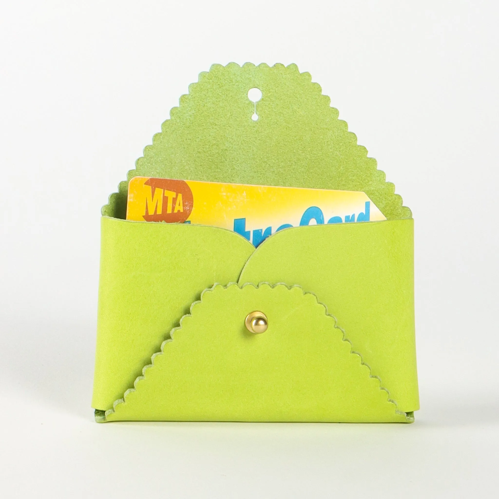 Scallop Wallet | Lime