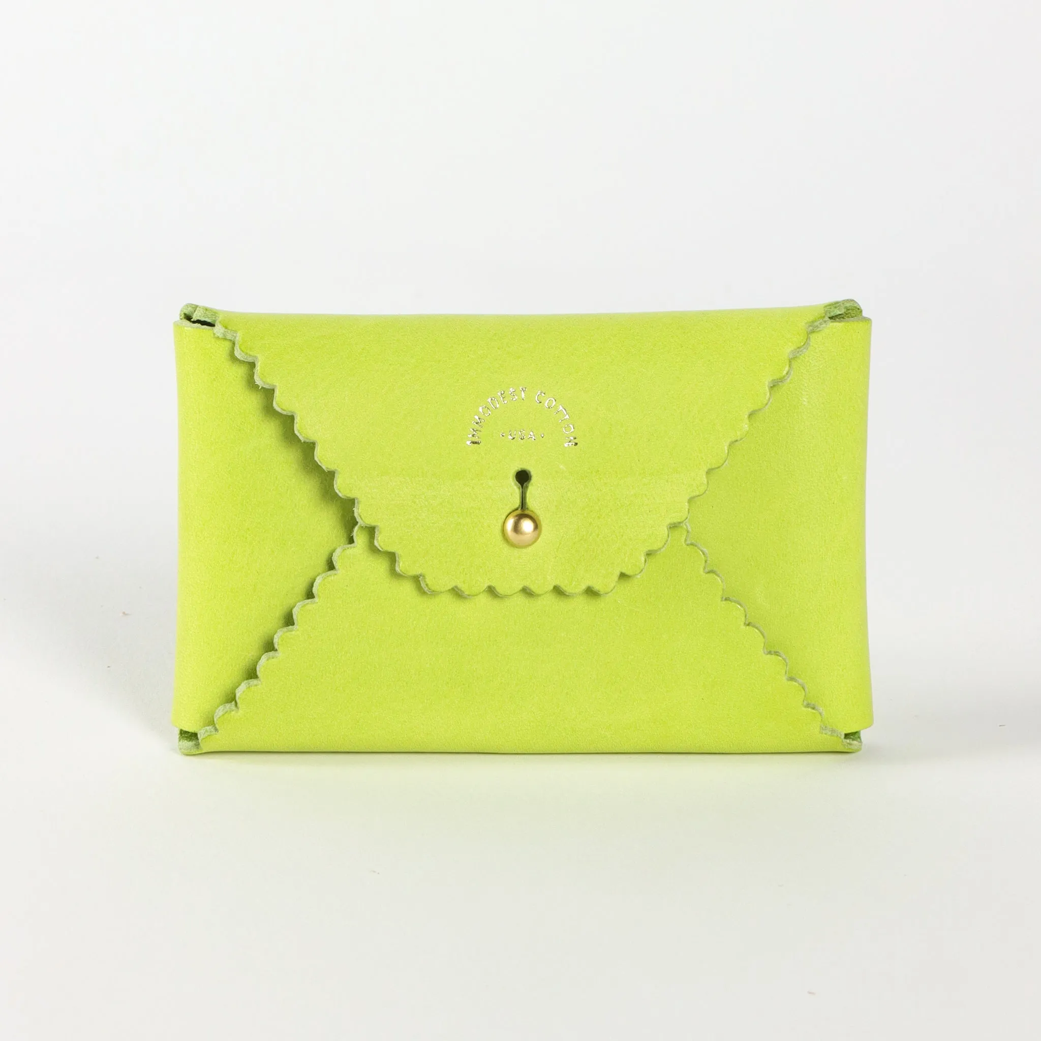 Scallop Wallet | Lime