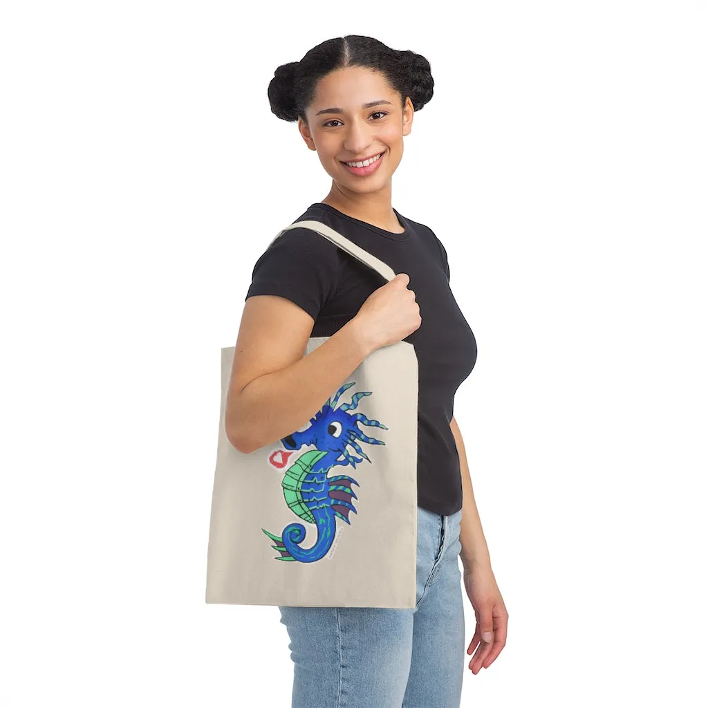 Scribblers the Seahorse Canvas Tote Bag