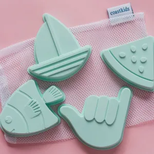 Shelly Beach Sand Moulds - Mint