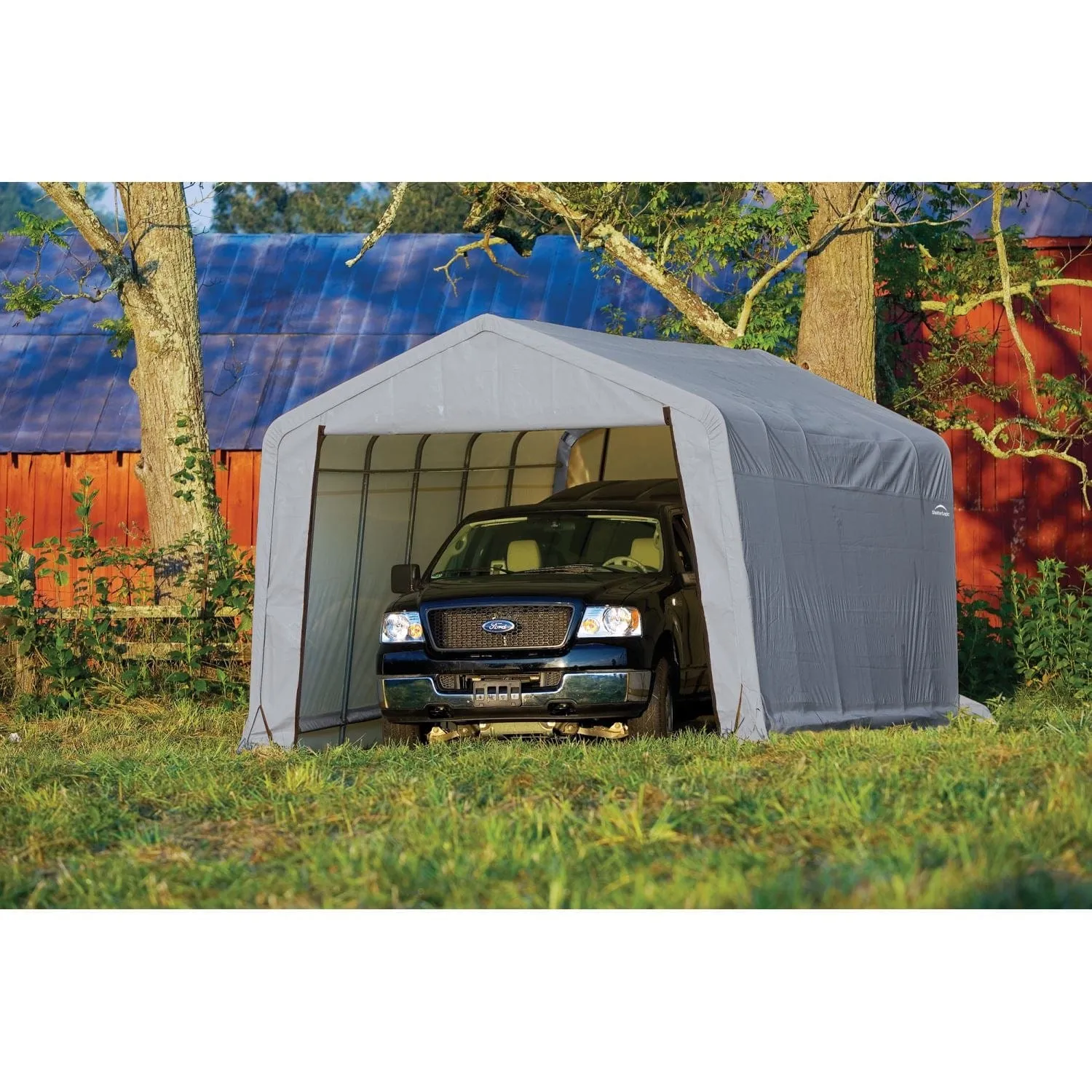 ShelterLogic | ShelterCoat 12 x 20 ft. Garage Peak Gray