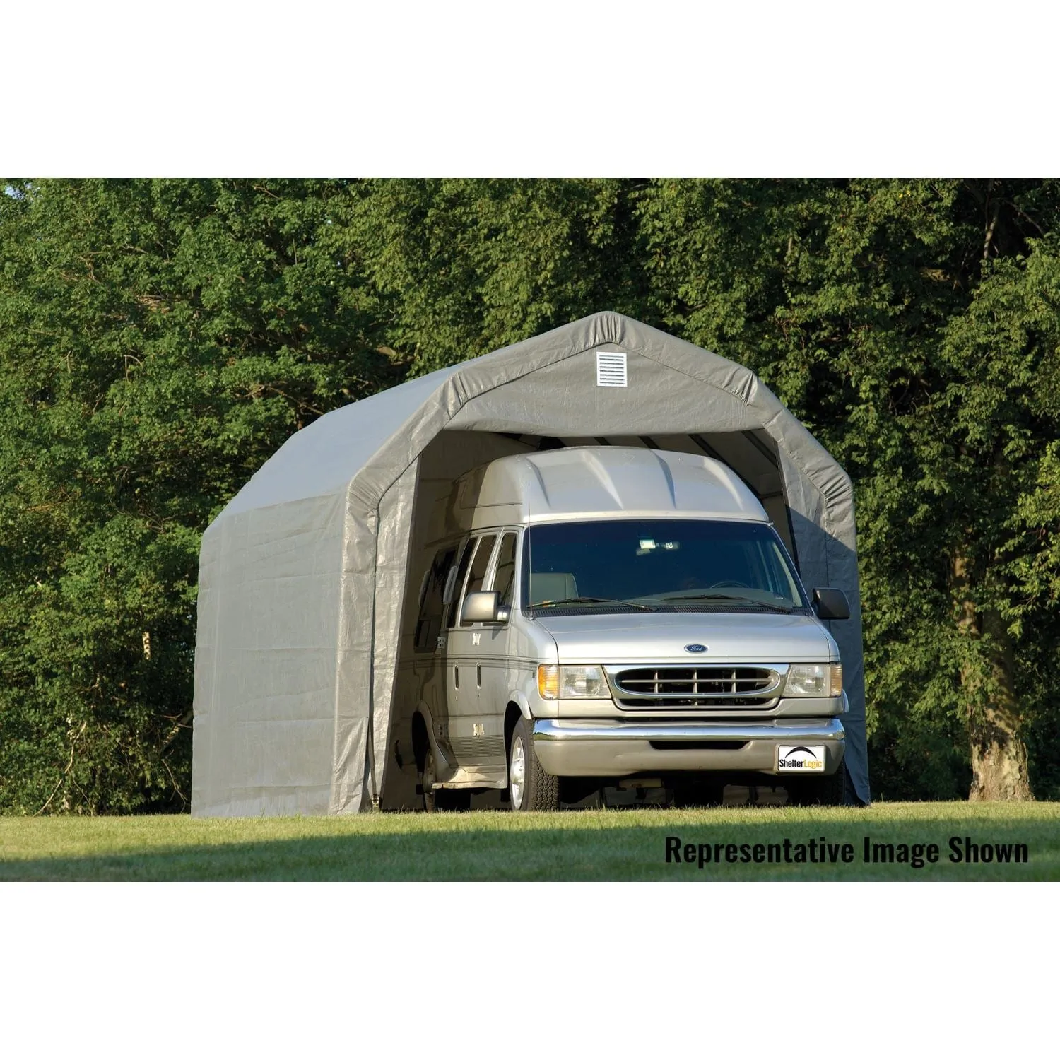 ShelterLogic | ShelterCoat 12 x 28 ft. Garage Barn Gray STD