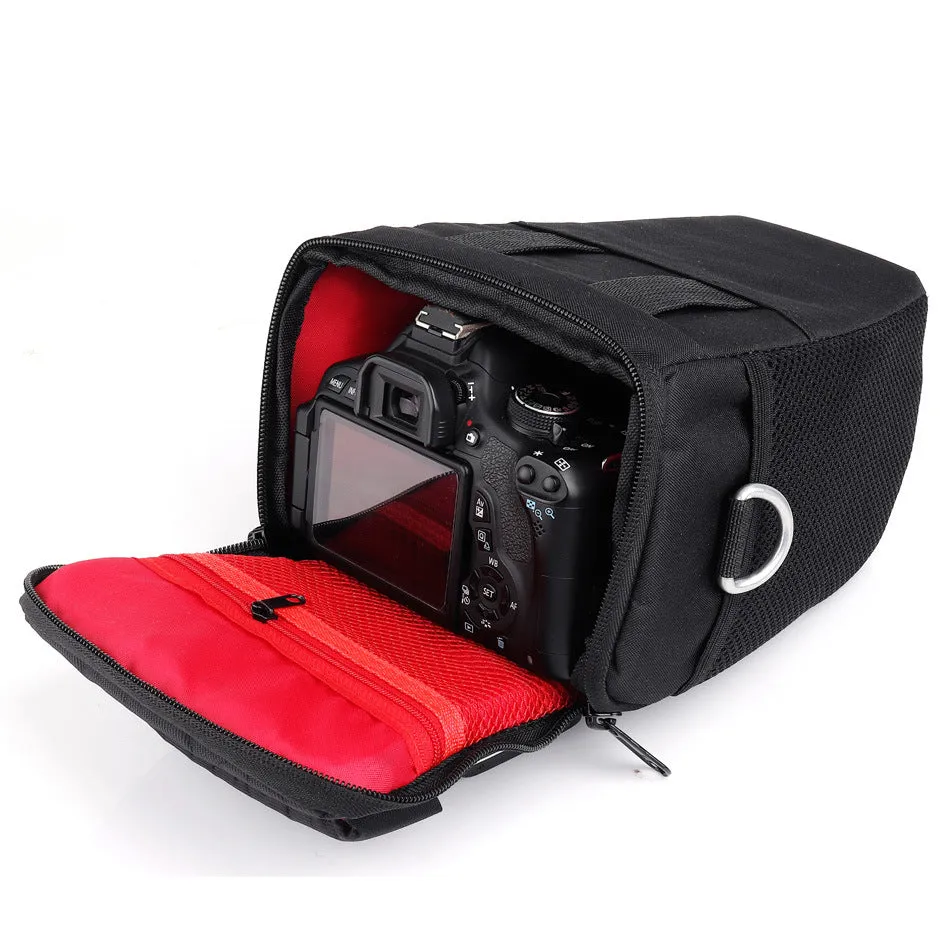 Shockproof professional triangle camera bag applicable to Canon Nikon camera bag