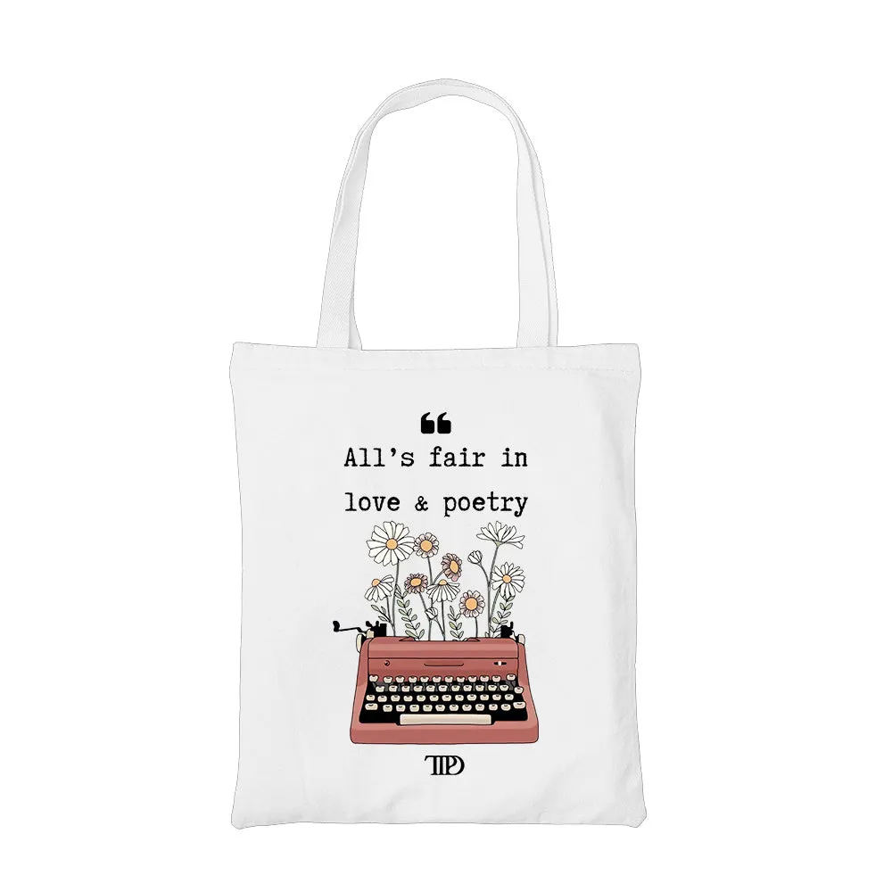 Taylor Swift Tote Bag - Love & Poetry