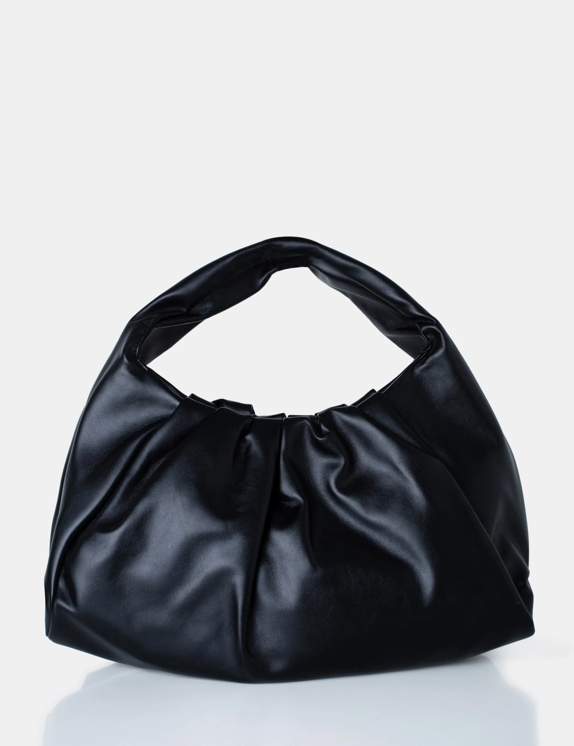 The Jace Slouched Black Oversized Shoulder Bag