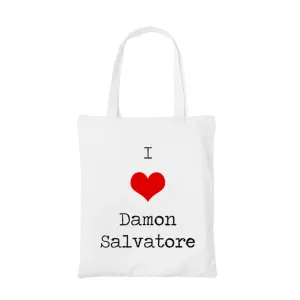 The Vampire Diaries Tote Bag - I Love Damon