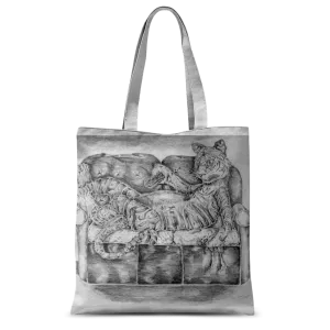 Tiger on a Couch Classic Sublimation Tote Bag