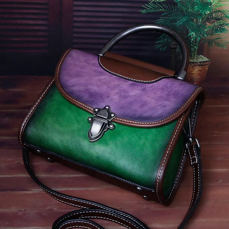 Vintage Luxury Genuine Leather Cross Body Bag