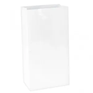 White Mini Paper Bags | 12 ct