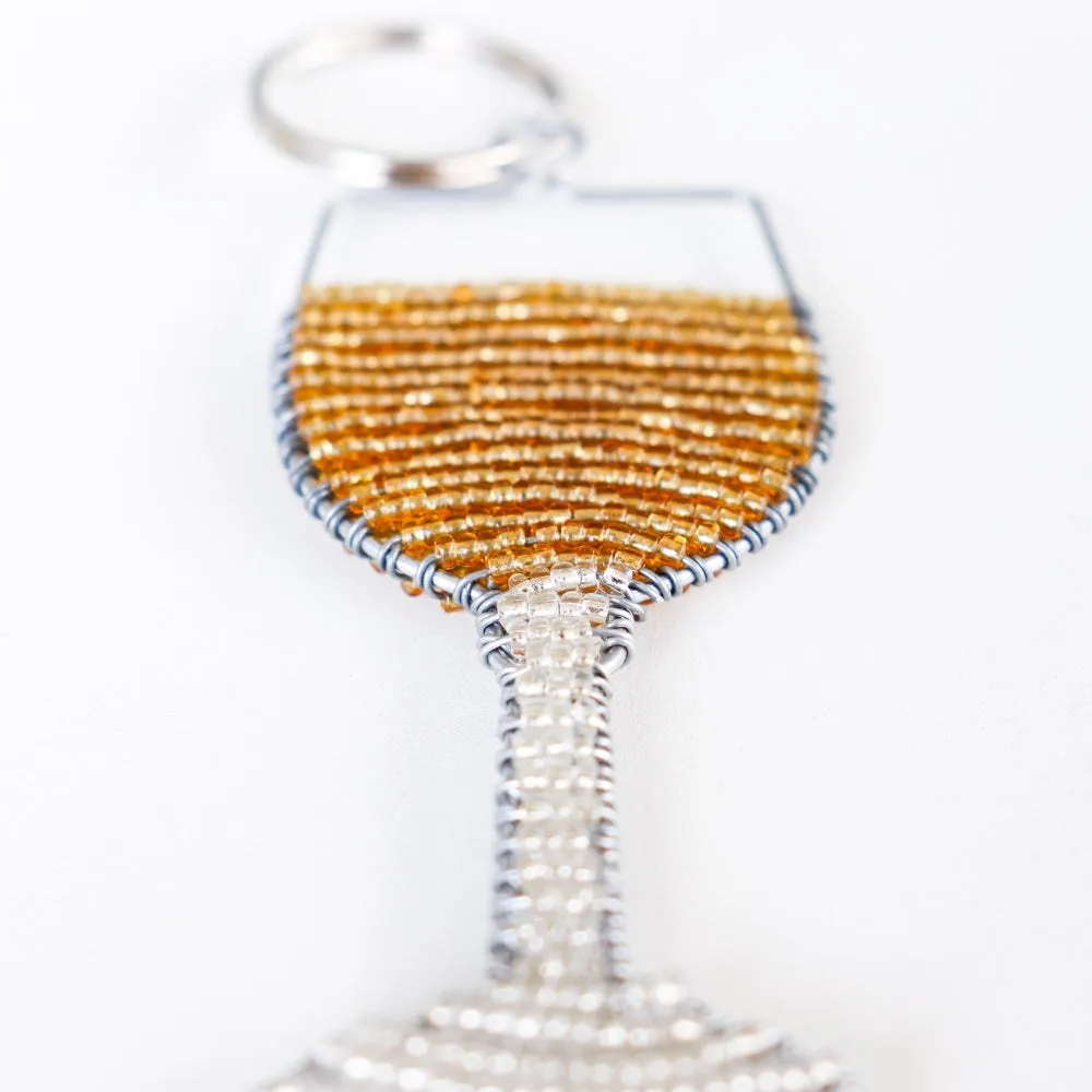 Wine Glass Keychains