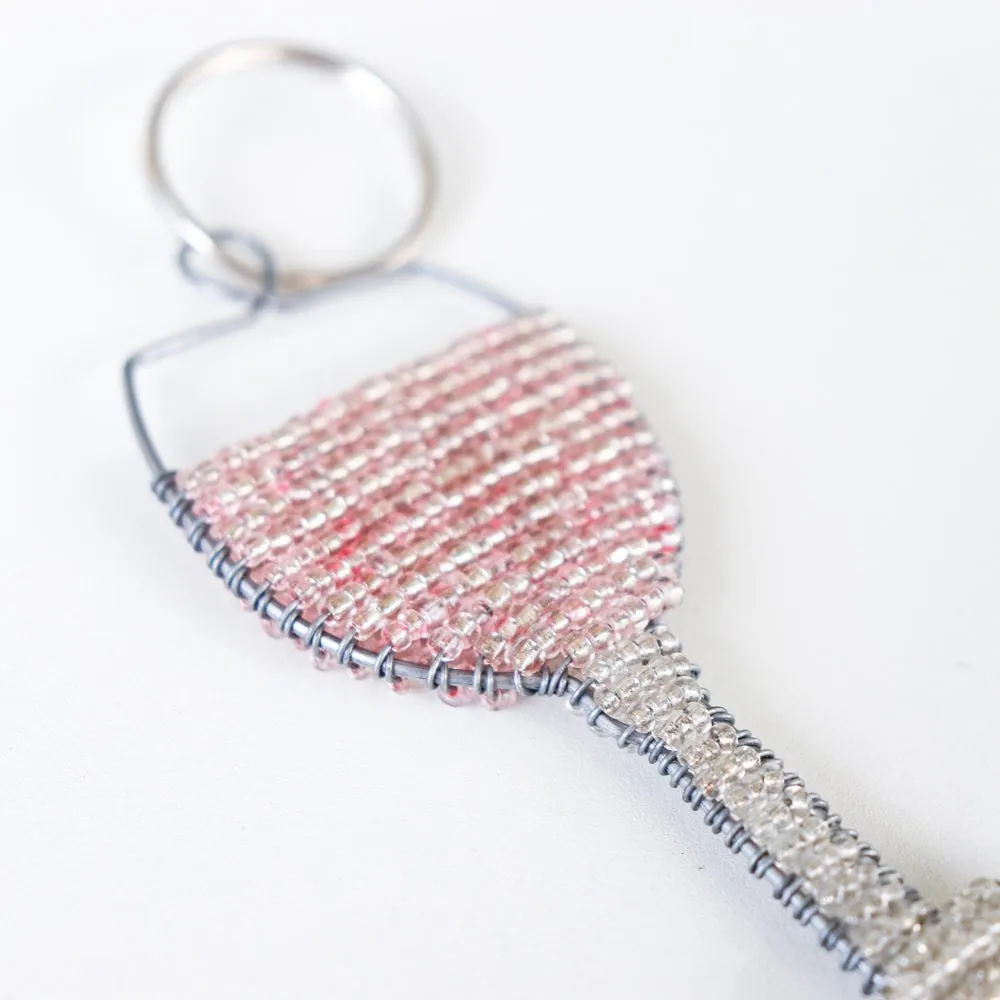 Wine Glass Keychains