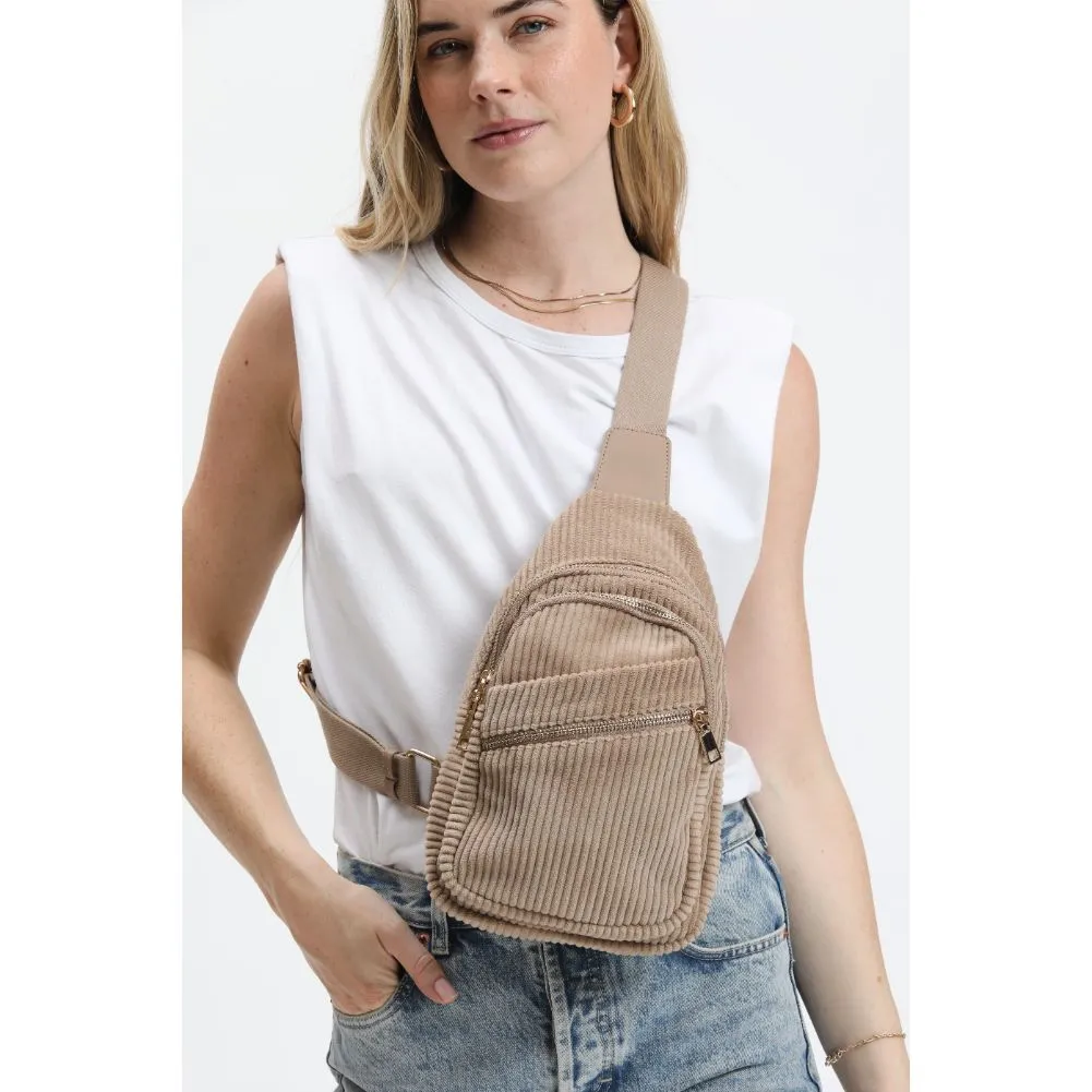 Zephyr - Corduroy Sling Backpack