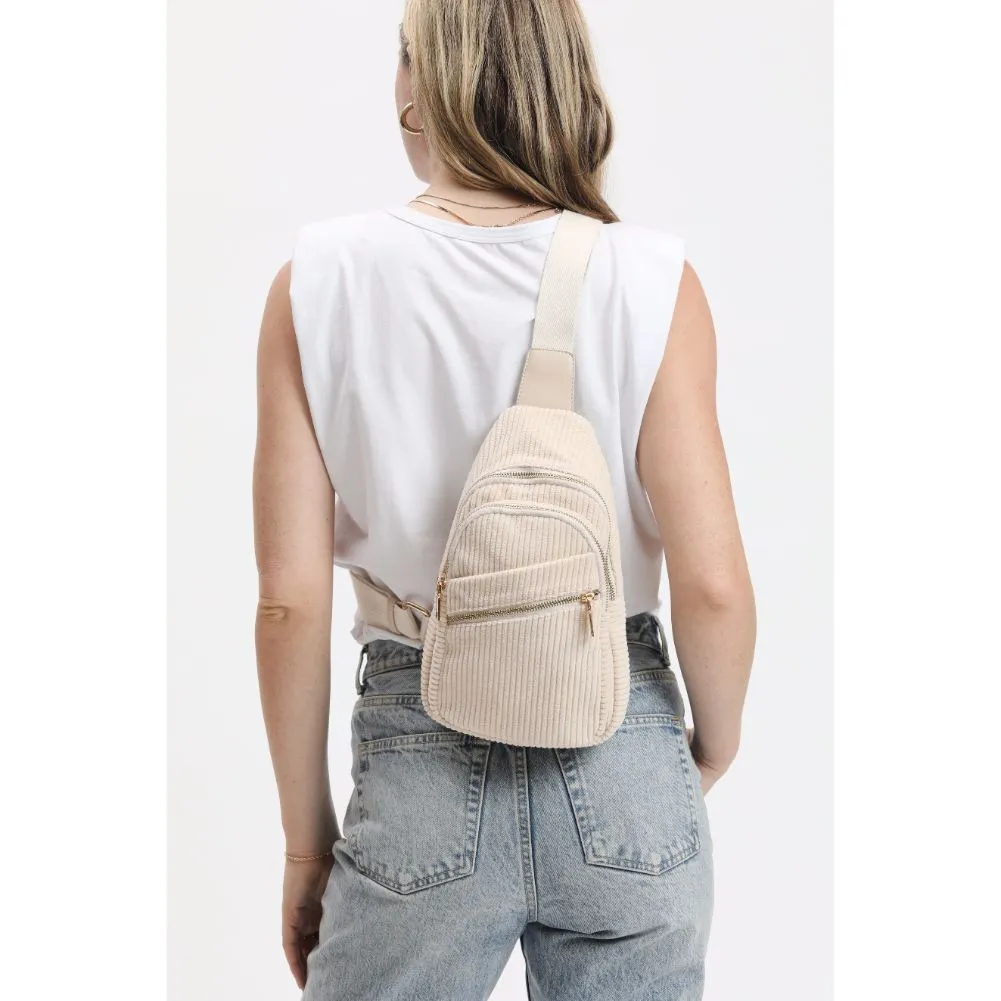 Zephyr - Corduroy Sling Backpack