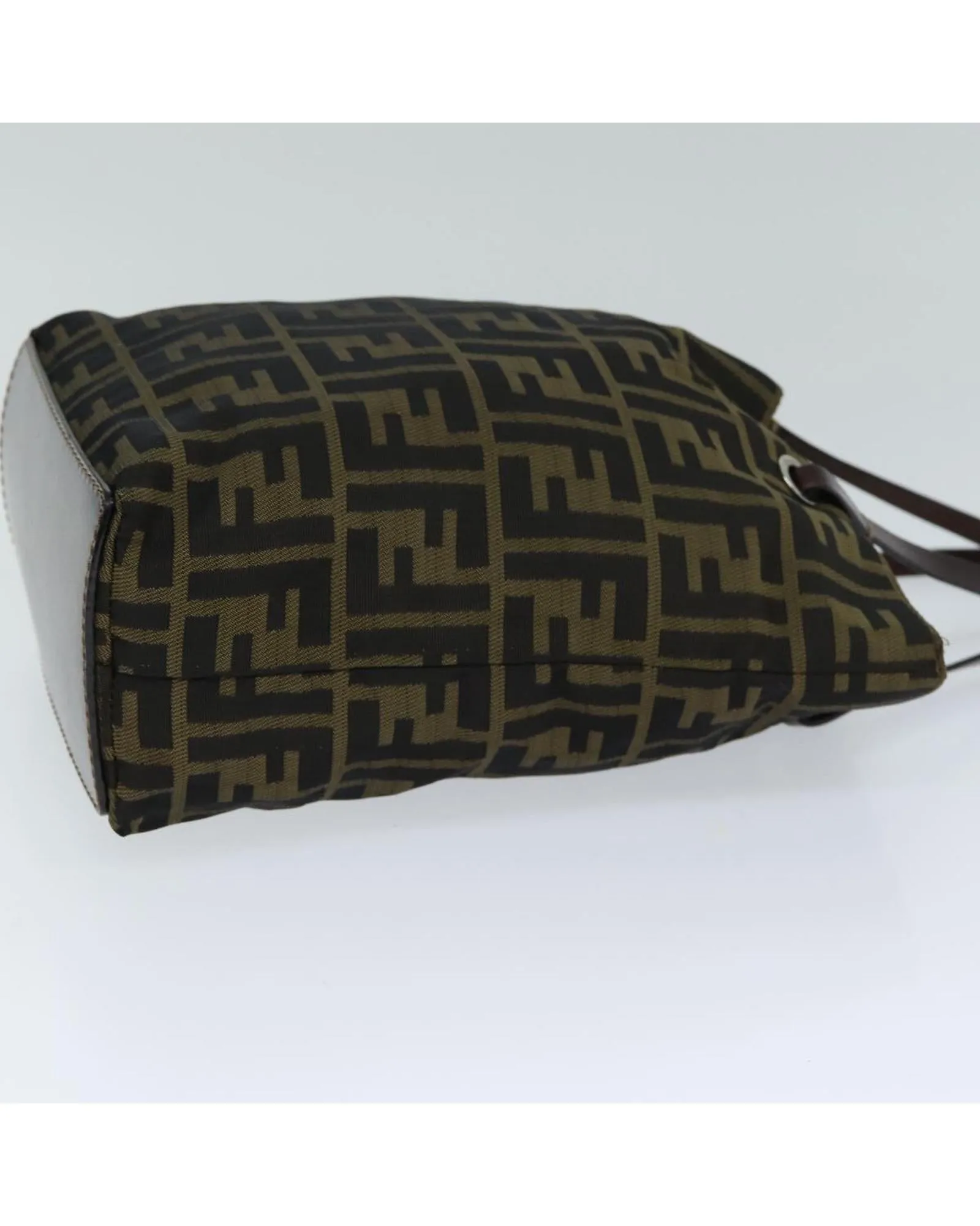 Zucca Canvas Hand Bag with Dual Handles and Subtle Wear