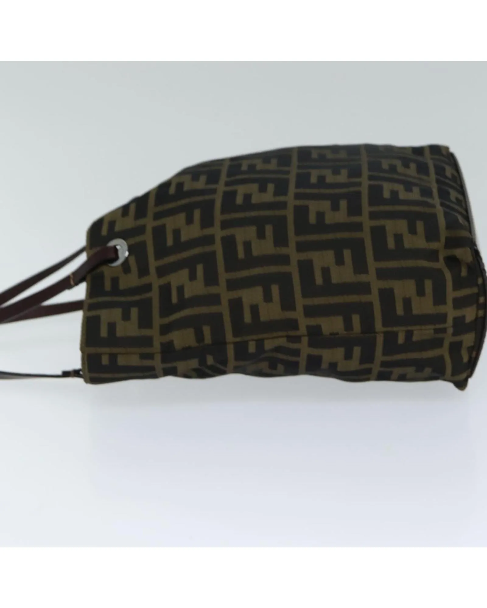 Zucca Canvas Hand Bag with Dual Handles and Subtle Wear